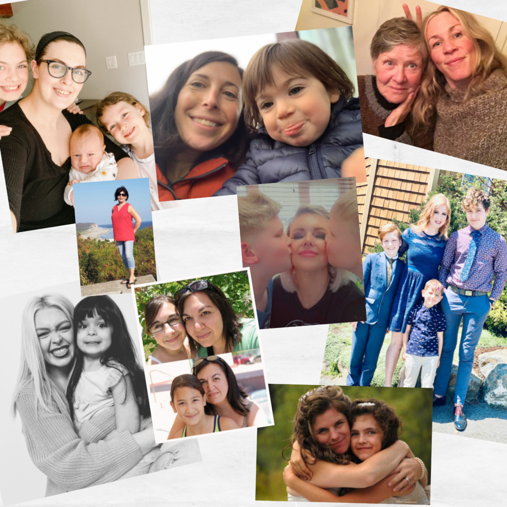 An image of women and their mothers, for Mother's day.