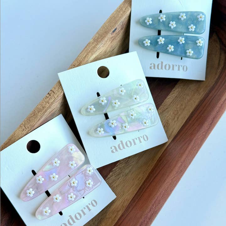 Daisy Barrette Hair Clip (Set of 2)