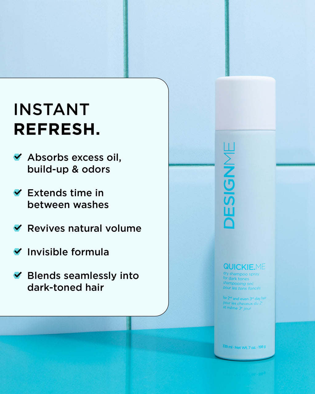 QUICKIE.ME Dry Shampoo – Dark