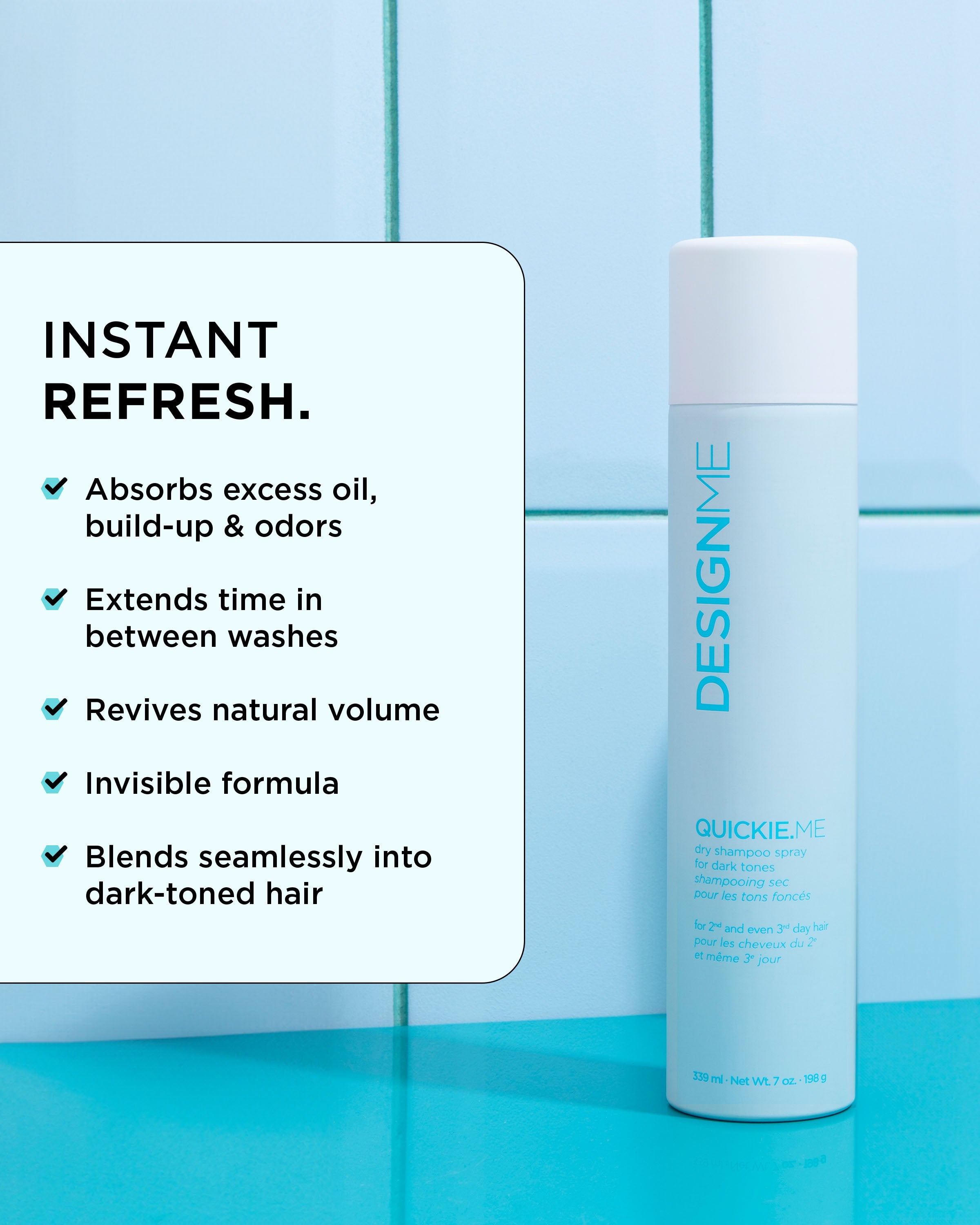 QUICKIE.ME Dry Shampoo – Dark