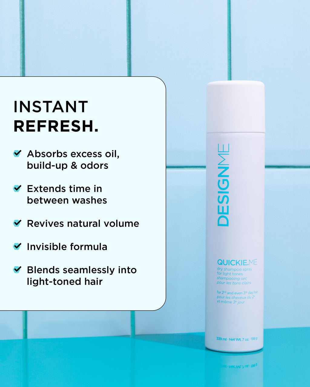 QUICKIE.ME Dry Shampoo – Light