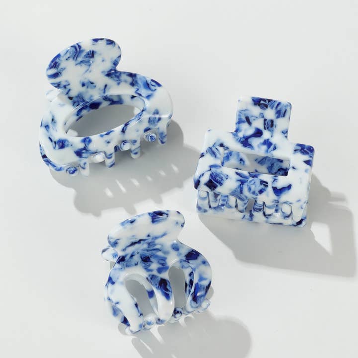 Coastal Blue Mini - Assorted Claw Clips